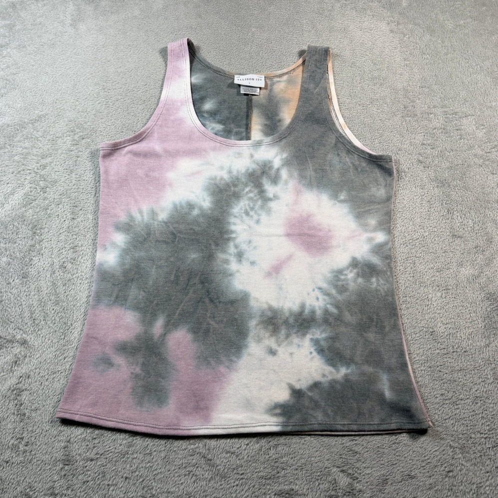 Allison Izu Tank Top Women Small Multicolor Tie Dye Rayon Spandex Sleeveless